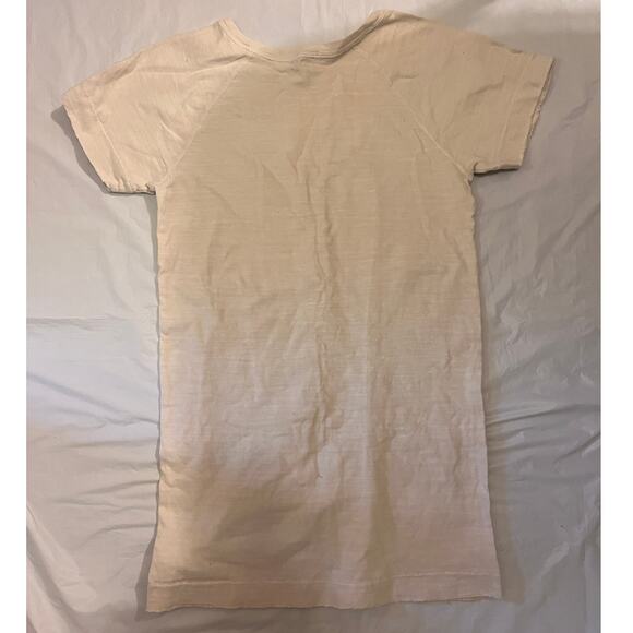 JAMES PERSE Crew Neck Shirt Size 2 - Off White - 100% Cotton Made in the USA - Picture 2 of 7